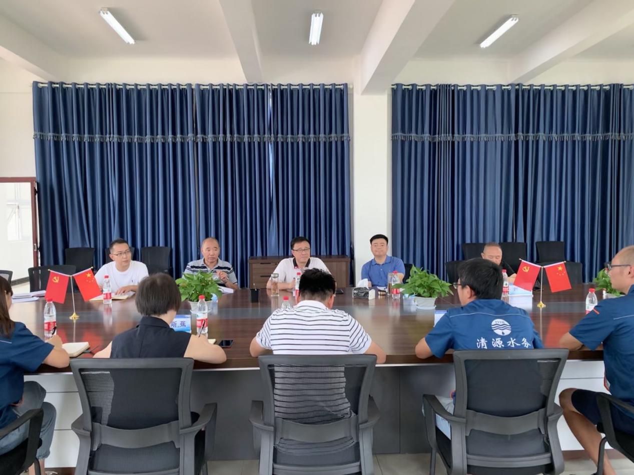 集團(tuán)公司領(lǐng)導(dǎo)調(diào)研臨港五水廠試運行工作