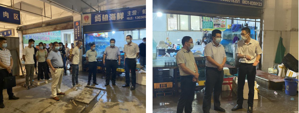 敘州區(qū)區(qū)委常委、副區(qū)長(zhǎng)李政率隊(duì) 視察清源水務(wù)集團(tuán)投資公司金沙農(nóng)貿(mào)市場(chǎng)改